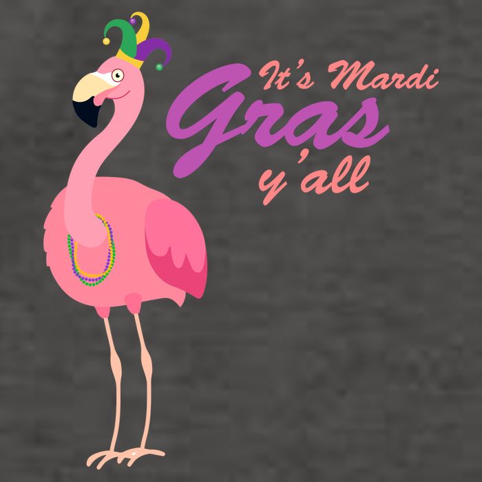IT's Mardi Gras Flamingo Vector Backpack