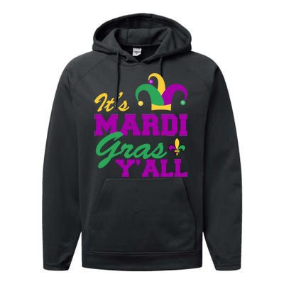 It's Mardi Gras Y'all New Orleans Celebration Performance Fleece Hoodie