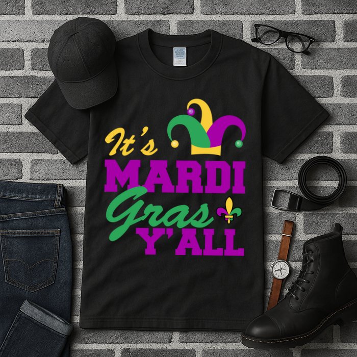 It's Mardi Gras Y'all New Orleans Celebration Tall T-Shirt