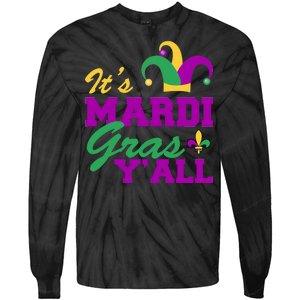 It's Mardi Gras Y'all New Orleans Celebration Tie-Dye Long Sleeve Shirt