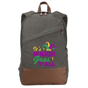 It's Mardi Gras Y'all New Orleans Celebration Cotton Canvas Backpack