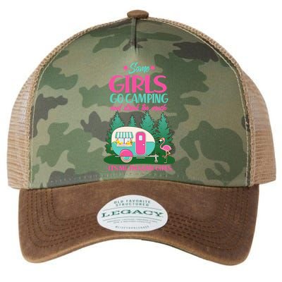 It's Me I'm Some Girls Go Camping And Drink Too Much Legacy Tie Dye Trucker Hat