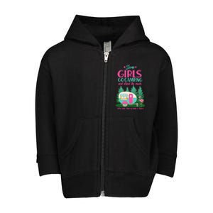 It's Me I'm Some Girls Go Camping And Drink Too Much Toddler Zip Fleece Hoodie