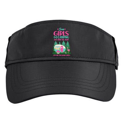 It's Me I'm Some Girls Go Camping And Drink Too Much Adult Drive Performance Visor