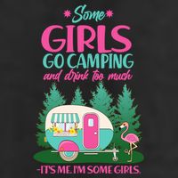 It's Me I'm Some Girls Go Camping And Drink Too Much Adult Drive Performance Visor
