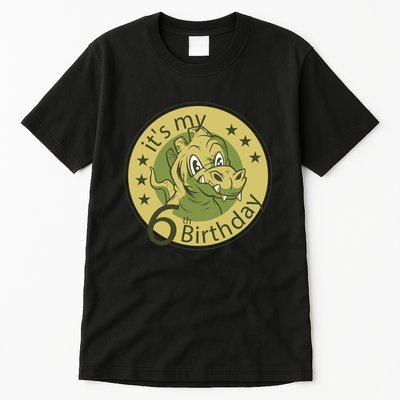 It's My 6th Birthday Dinosaur Tall T-Shirt