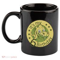 It's My 6th Birthday Dinosaur 11oz C Handle Ceramic Mug