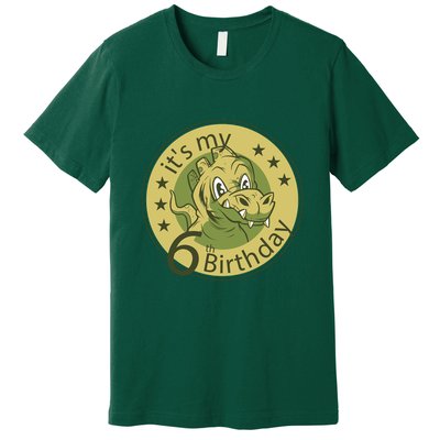 It's My 6th Birthday Dinosaur Premium T-Shirt