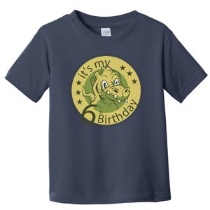 It's My 6th Birthday Dinosaur Toddler T-Shirt