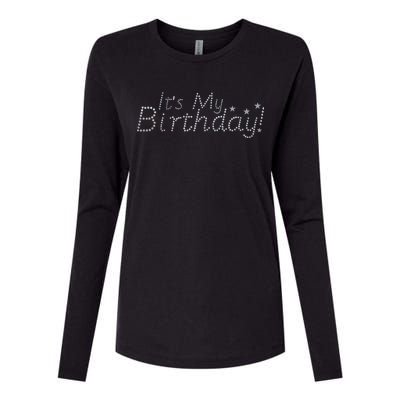 It's My Birthday Womens Cotton Relaxed Long Sleeve T-Shirt