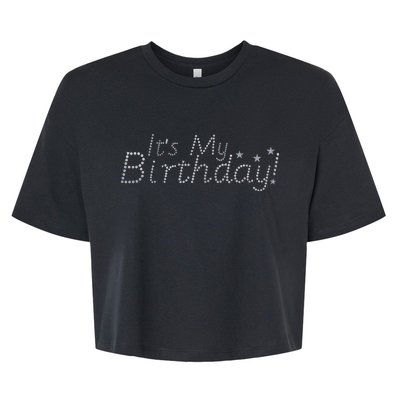 It's My Birthday Bella+Canvas Jersey Crop Tee