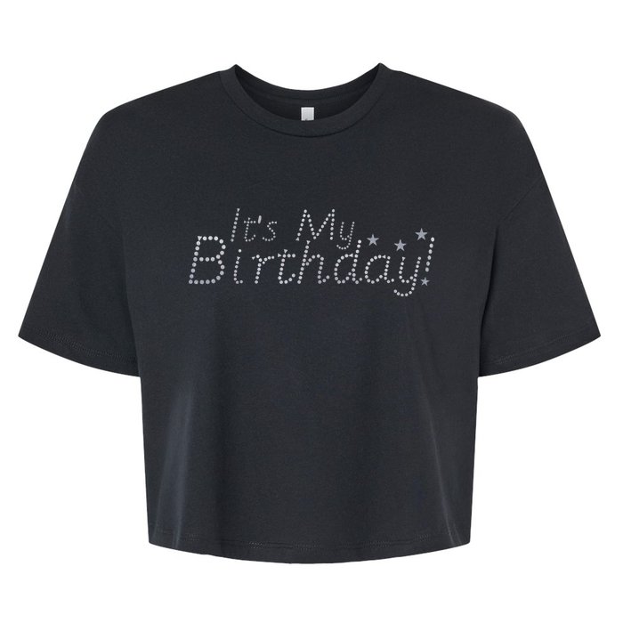 It's My Birthday Bella+Canvas Jersey Crop Tee