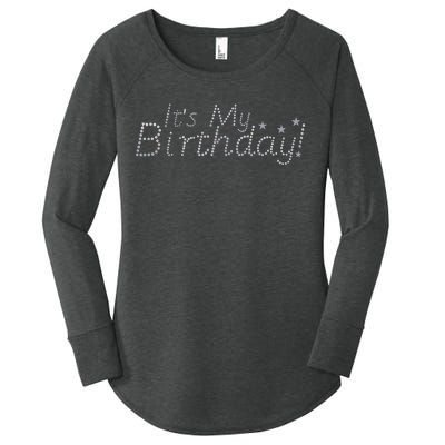 It's My Birthday Women's Perfect Tri Tunic Long Sleeve Shirt