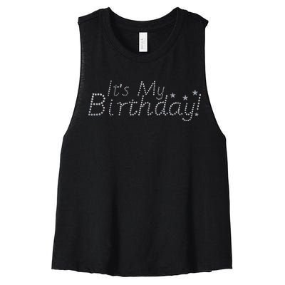 It's My Birthday Women's Racerback Cropped Tank