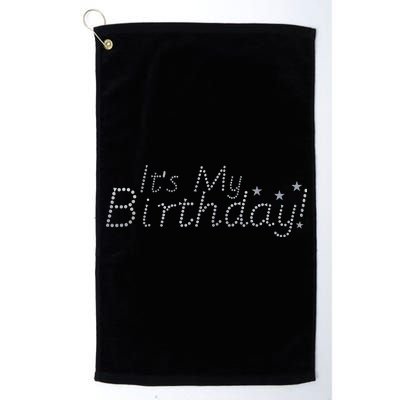 It's My Birthday Platinum Collection Golf Towel