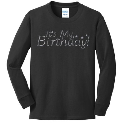 It's My Birthday Kids Long Sleeve Shirt