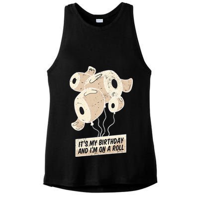 It's My Birthday And I'm On A Roll Ladies PosiCharge Tri-Blend Wicking Tank