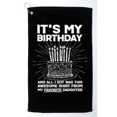 It's My Birthday Awesome Favorite Daughter Golf Towel