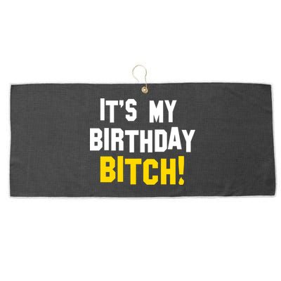 It's My Birthday Bitch! Large Microfiber Waffle Golf Towel