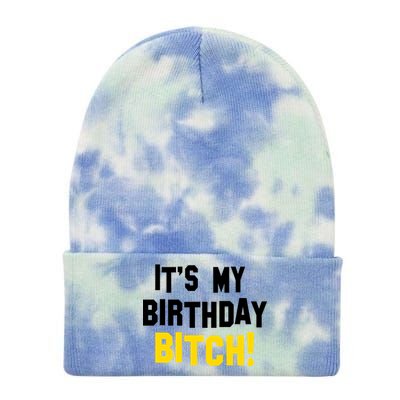 It's My Birthday Bitch! Tie Dye 12in Knit Beanie