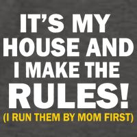 It's My House And I Make The Rules! Vector Backpack