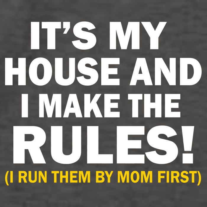 It's My House And I Make The Rules! Vector Backpack