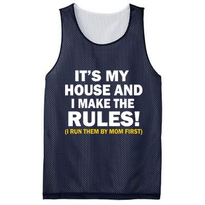 It's My House And I Make The Rules! Mesh Reversible Basketball Jersey Tank