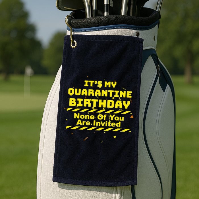 It's My Quarantine Birthday None Of You Are Invited Golf Towel