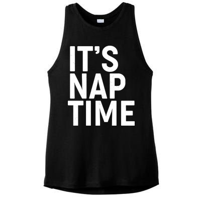 It's Nap Time Ladies PosiCharge Tri-Blend Wicking Tank