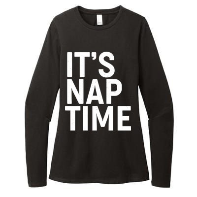 It's Nap Time Womens CVC Long Sleeve Shirt