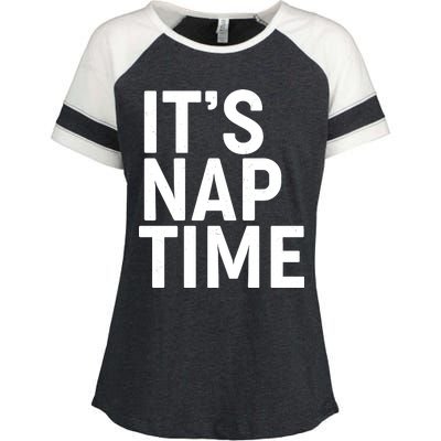 It's Nap Time Enza Ladies Jersey Colorblock Tee