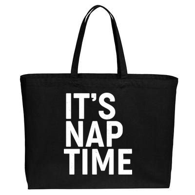 It's Nap Time Cotton Canvas Jumbo Tote