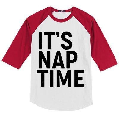 It's Nap Time Kids Colorblock Raglan Jersey