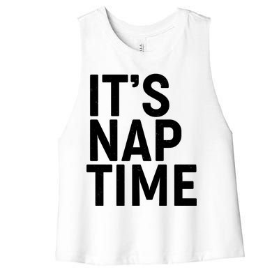 It's Nap Time Women's Racerback Cropped Tank