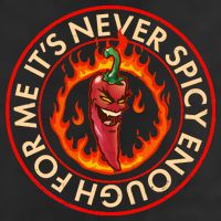 It's Never Spicy Enough For Me Evil Hot Chili Pepper 15oz Campfire Ceramic Mug