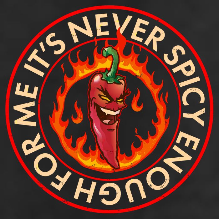 It's Never Spicy Enough For Me Evil Hot Chili Pepper 15oz Campfire Ceramic Mug