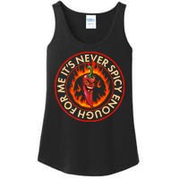 It's Never Spicy Enough For Me Evil Hot Chili Pepper Ladies Essential Tank