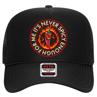 It's Never Spicy Enough For Me Evil Hot Chili Pepper Trucker Hat