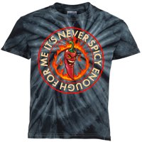 It's Never Spicy Enough For Me Evil Hot Chili Pepper Kids Tie-Dye T-Shirt