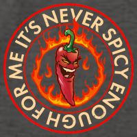 It's Never Spicy Enough For Me Evil Hot Chili Pepper Vector Backpack