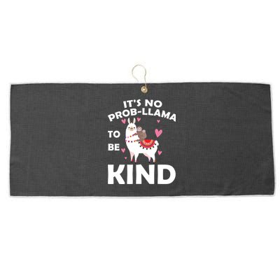 Its No Prob-Lama To Be Kind Large Microfiber Waffle Golf Towel
