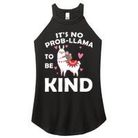 Its No Prob-Lama To Be Kind Women's Perfect Tri Rocker Tank
