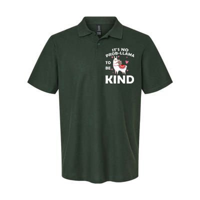 Its No Prob-Lama To Be Kind Softstyle Adult Sport Polo