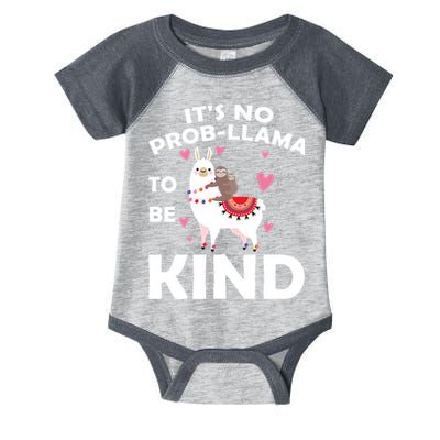 Its No Prob-Lama To Be Kind Infant Baby Jersey Bodysuit
