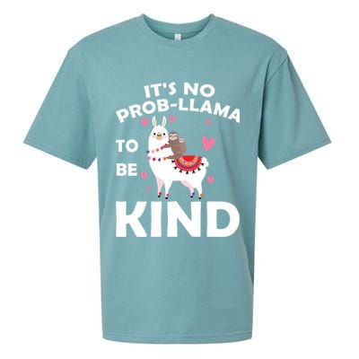 Its No Prob-Lama To Be Kind Sueded Cloud Jersey T-Shirt