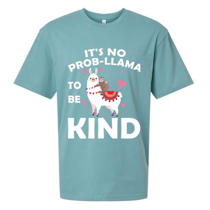 Its No Prob-Lama To Be Kind Sueded Cloud Jersey T-Shirt