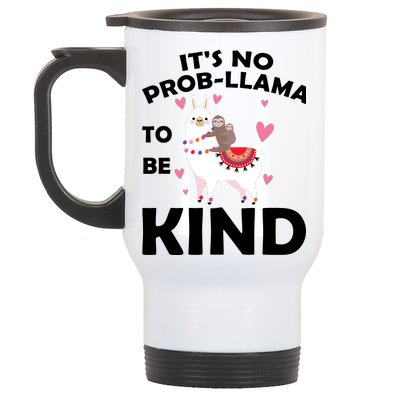 Its No Prob-Lama To Be Kind Stainless Steel Travel Mug