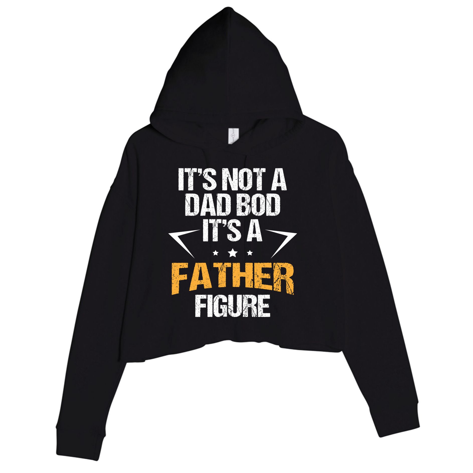 It's Not A Dad Bod Fathers Day Funny  Crop Fleece Hoodie
