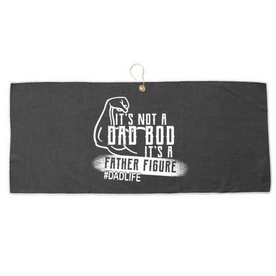 It's Not A Dad Bod Its A Father Figure Large Microfiber Waffle Golf Towel