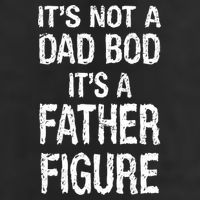 It's Not A Dad Bod Its A Father Figure Fathers Day Crop Fleece Hoodie
